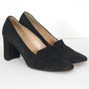 Sonia Rykiel 1990s Vintage Women's Black Genuine Suede Heels